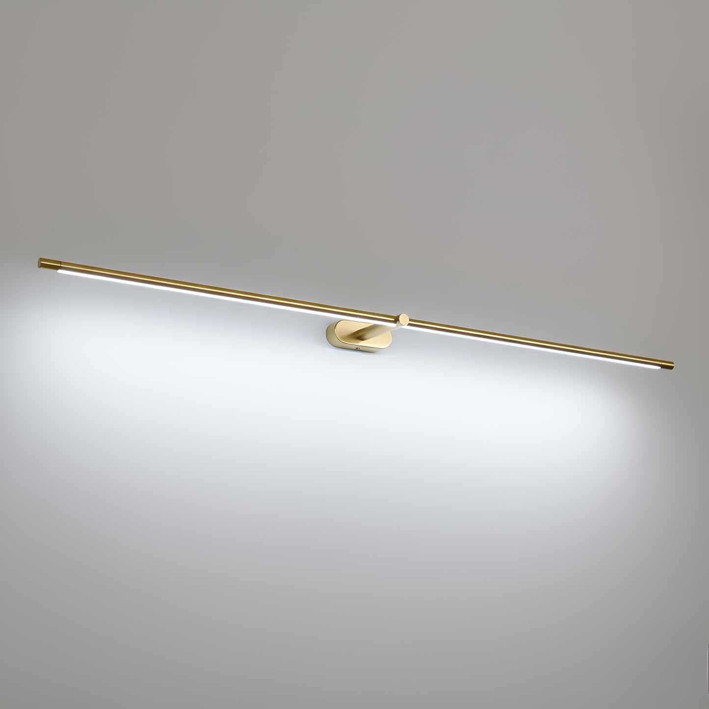 LineaGlow – Slank LED Væglampe i Sort & Guld