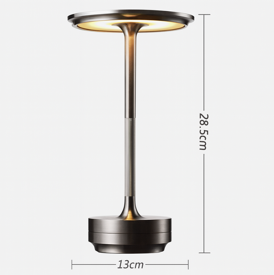 Moderne Messing Cone LED Genopladelig Bordlampe 1-Lys