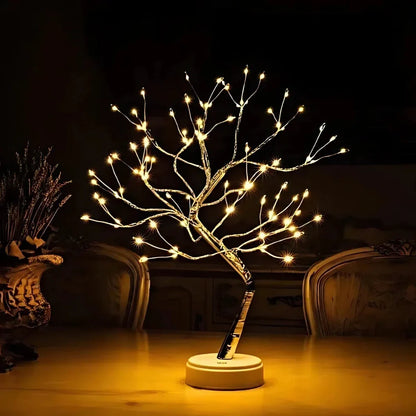 Glitrende Bonsai-lampe