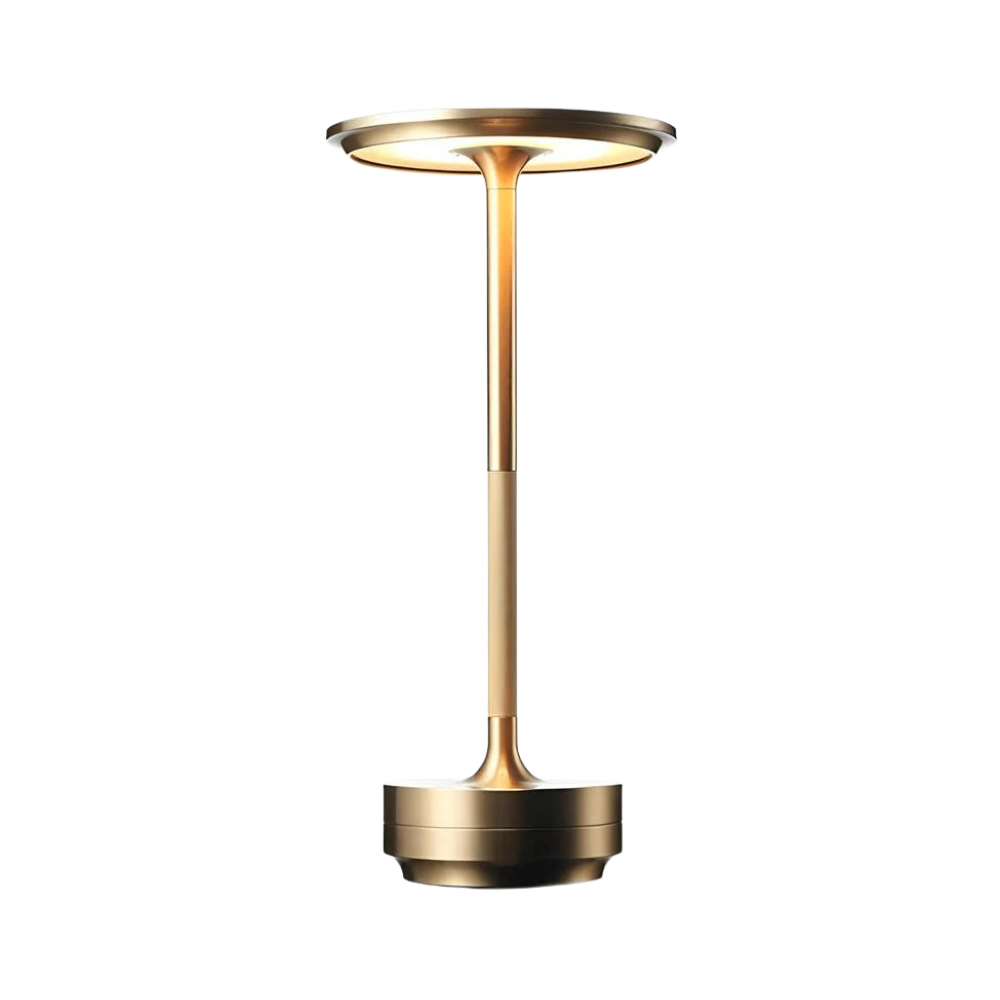 Moderne Messing Cone LED Genopladelig Bordlampe 1-Lys