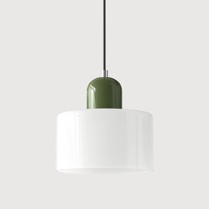 Tusa – Retro Pendellampe med Orange Glasskærm