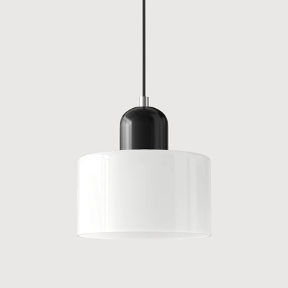 Tusa – Retro Pendellampe med Orange Glasskærm