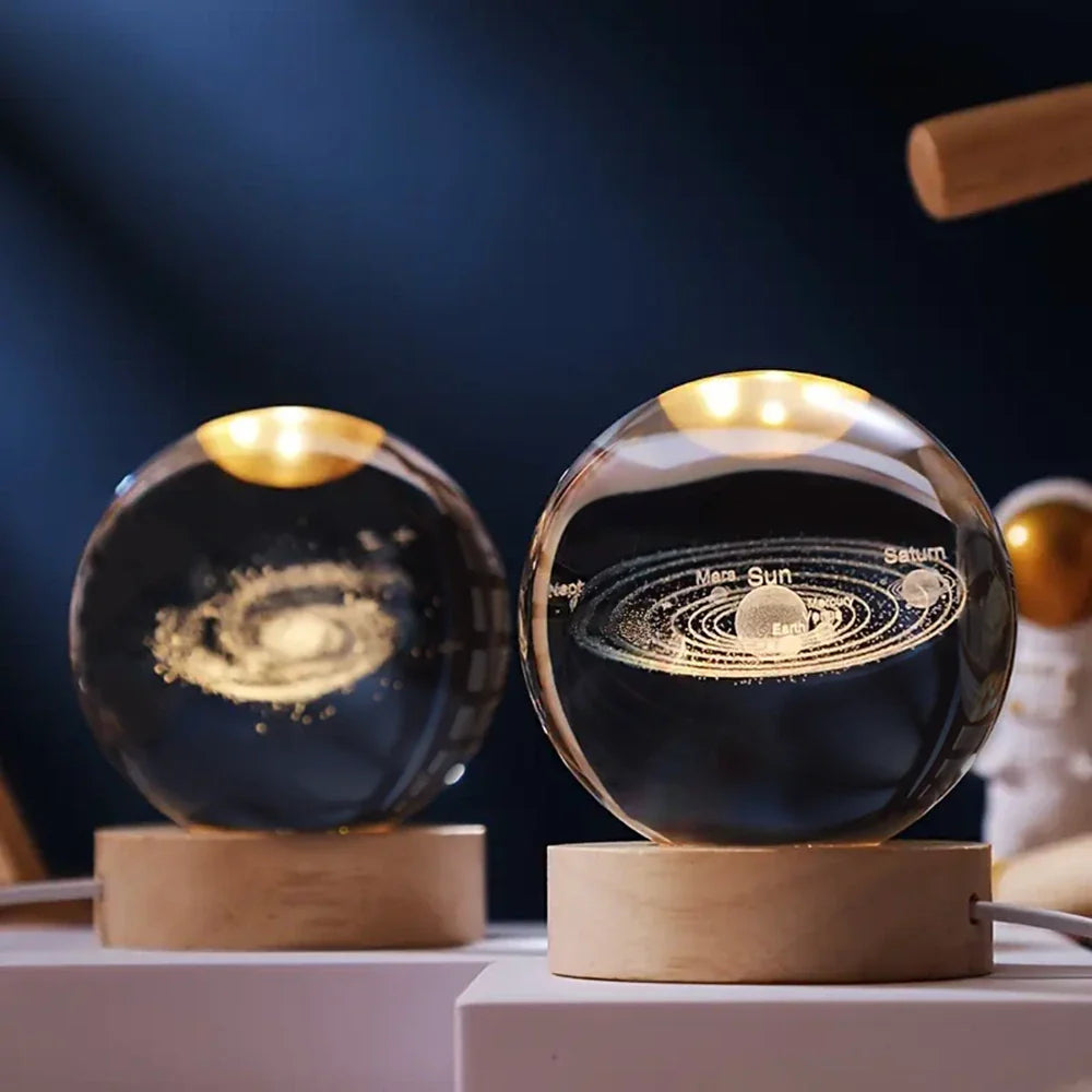 Lysende Krystal Kugle