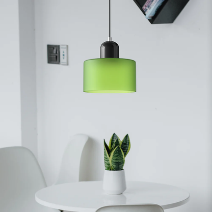 Tusa – Retro Pendellampe med Orange Glasskærm