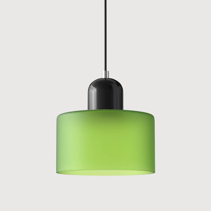 Tusa – Retro Pendellampe med Orange Glasskærm