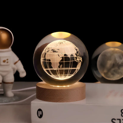 Lysende Krystal Kugle