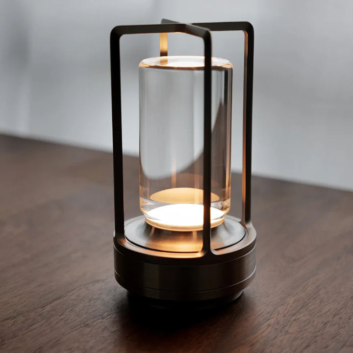 Moderne Cylinder LED Trådløs Bordlampe 1-Lys
