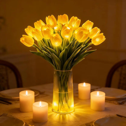 TulipanLys™ | LED-Tulipanbuket der Aldrig Visner