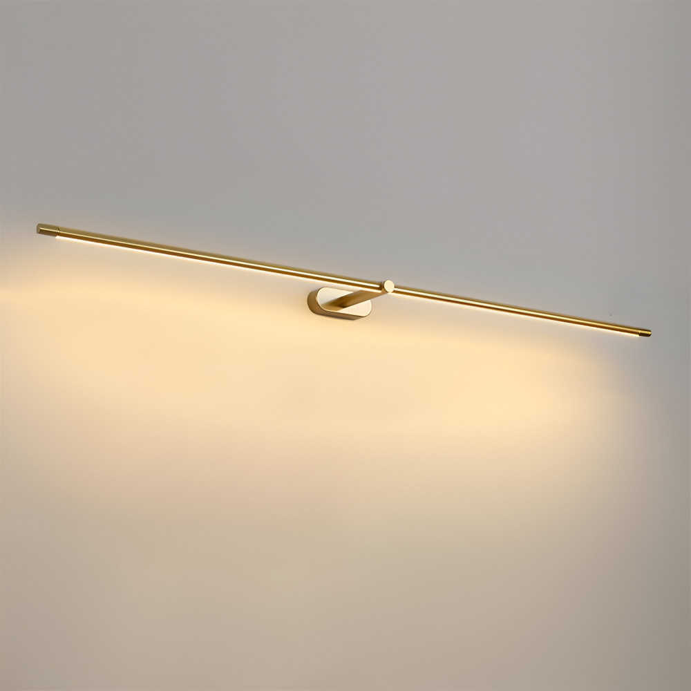 LineaGlow – Slank LED Væglampe i Sort & Guld