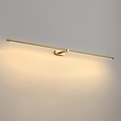 LineaGlow – Slank LED Væglampe i Sort & Guld