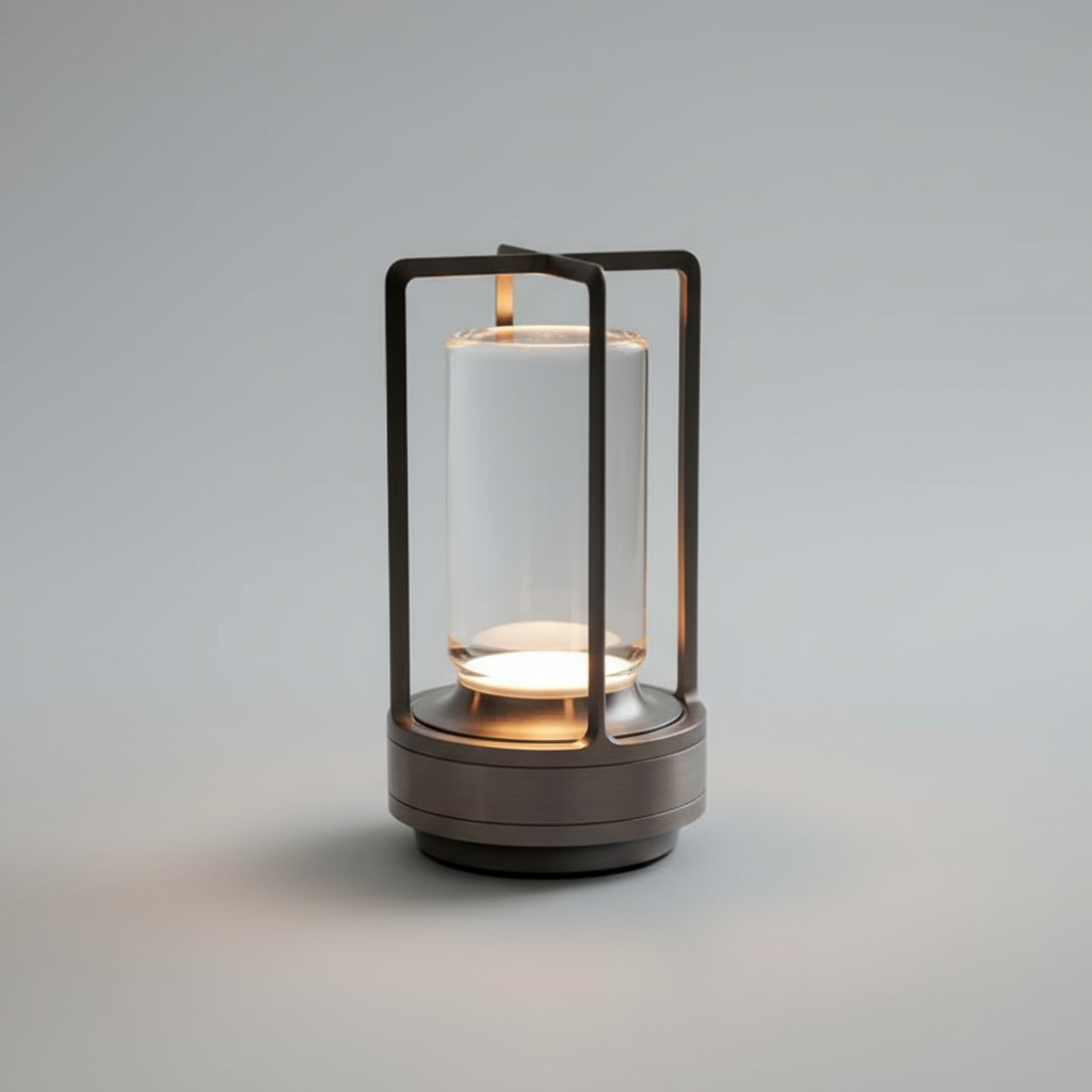 Moderne Cylinder LED Trådløs Bordlampe 1-Lys