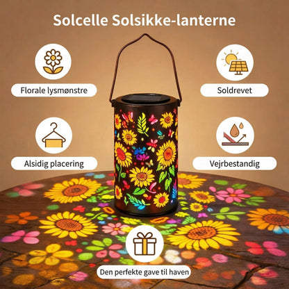 BlomstLygte™ - Solcellelygte med Blomsterprojektioner