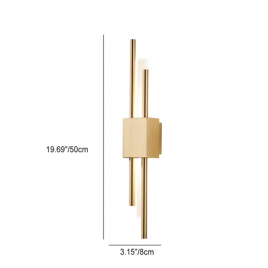Slank LED Væglampe med Vertikalt Design  Elegant Rumbelysning