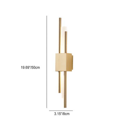 Slank LED Væglampe med Vertikalt Design  Elegant Rumbelysning