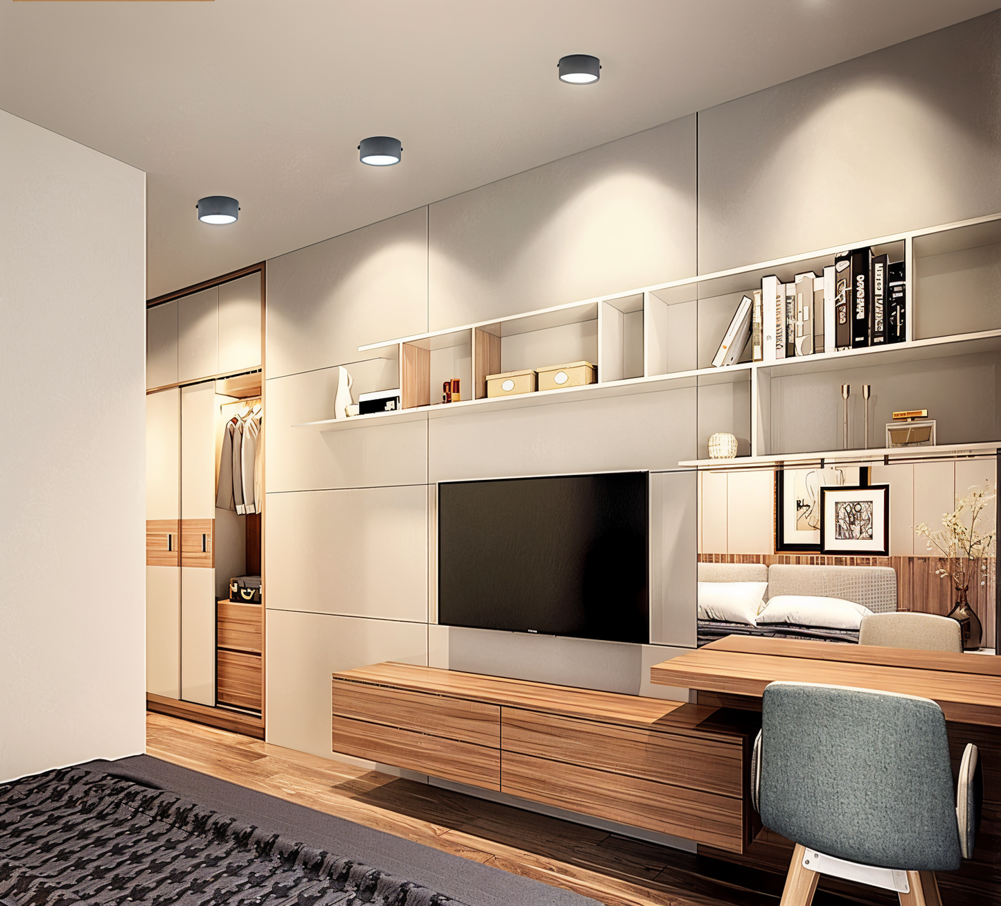 AluminBeam – Ultra Slim LED Loftlampe i Aluminium