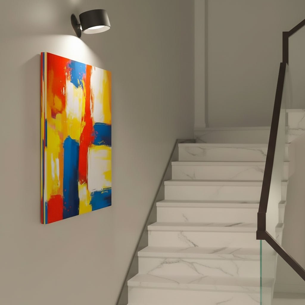 LysStråle | Drejelig LED Væglampe med Magnetisk Montering  USB Genopladelig