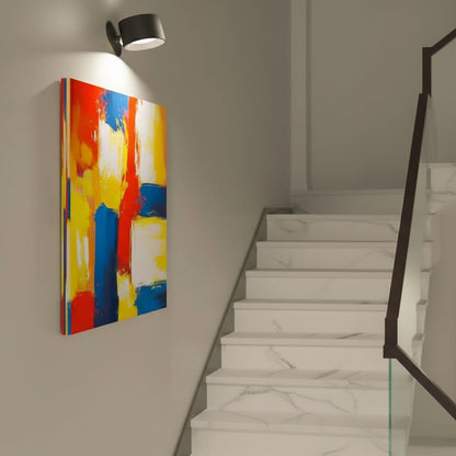 LysStråle | Drejelig LED Væglampe med Magnetisk Montering  USB Genopladelig