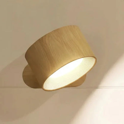 LysStråle | Drejelig LED Væglampe med Magnetisk Montering  USB Genopladelig