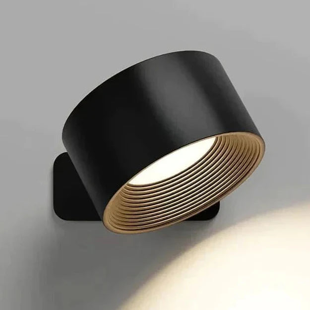 LysStråle | Drejelig LED Væglampe med Magnetisk Montering  USB Genopladelig