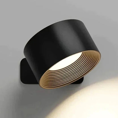LysStråle | Drejelig LED Væglampe med Magnetisk Montering  USB Genopladelig