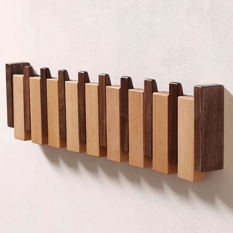 Foldbar Knagerække i Træ  Minimalistisk Opbevaringsløsning