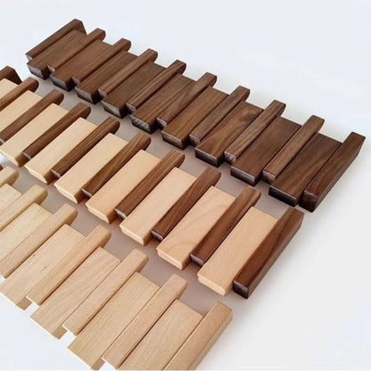 Foldbar Knagerække i Træ  Minimalistisk Opbevaringsløsning