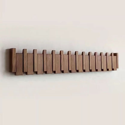 Foldbar Knagerække i Træ  Minimalistisk Opbevaringsløsning