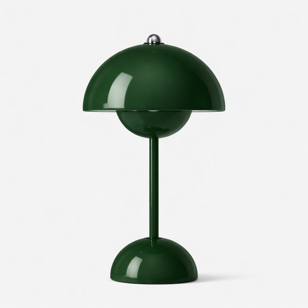 NordLys | Trådløs Touch Bordlampe med Kuppelform  Dæmpbar LED