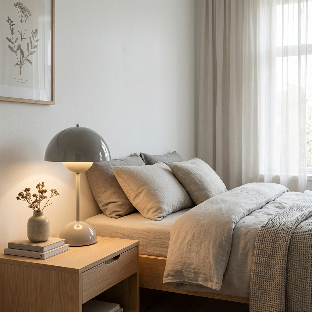 NordLys | Trådløs Touch Bordlampe med Kuppelform  Dæmpbar LED