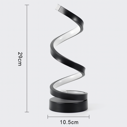 Moderne Spiral LED Bordlampe 1-Lys