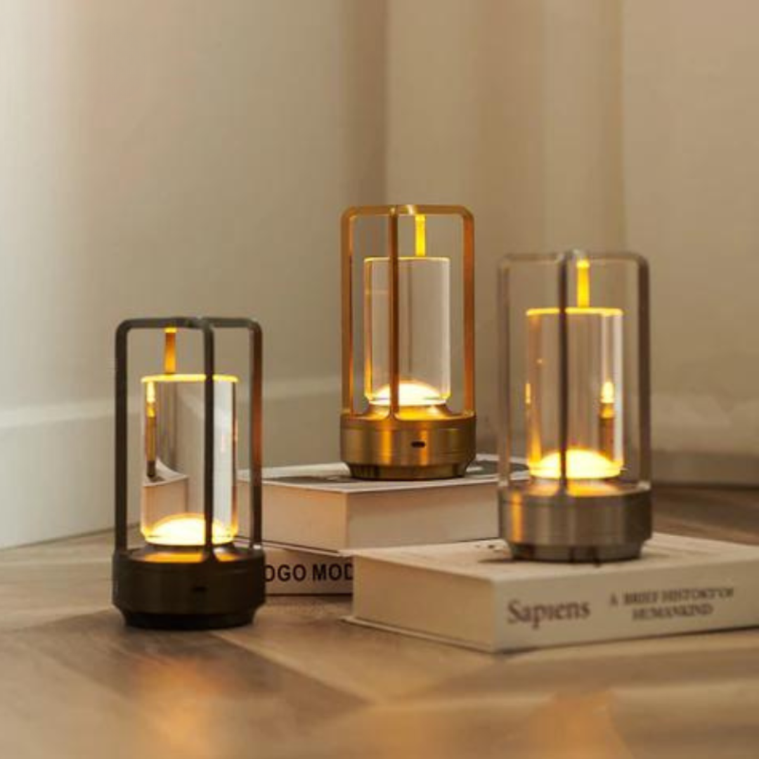 Moderne Cylinder LED Trådløs Bordlampe 1-Lys