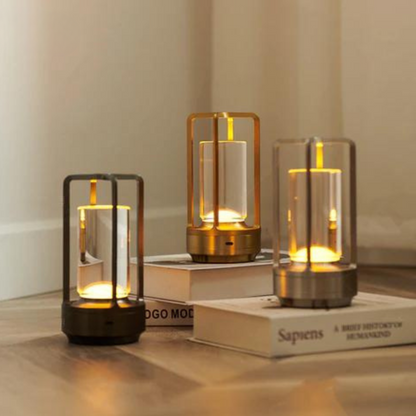 Moderne Cylinder LED Trådløs Bordlampe 1-Lys