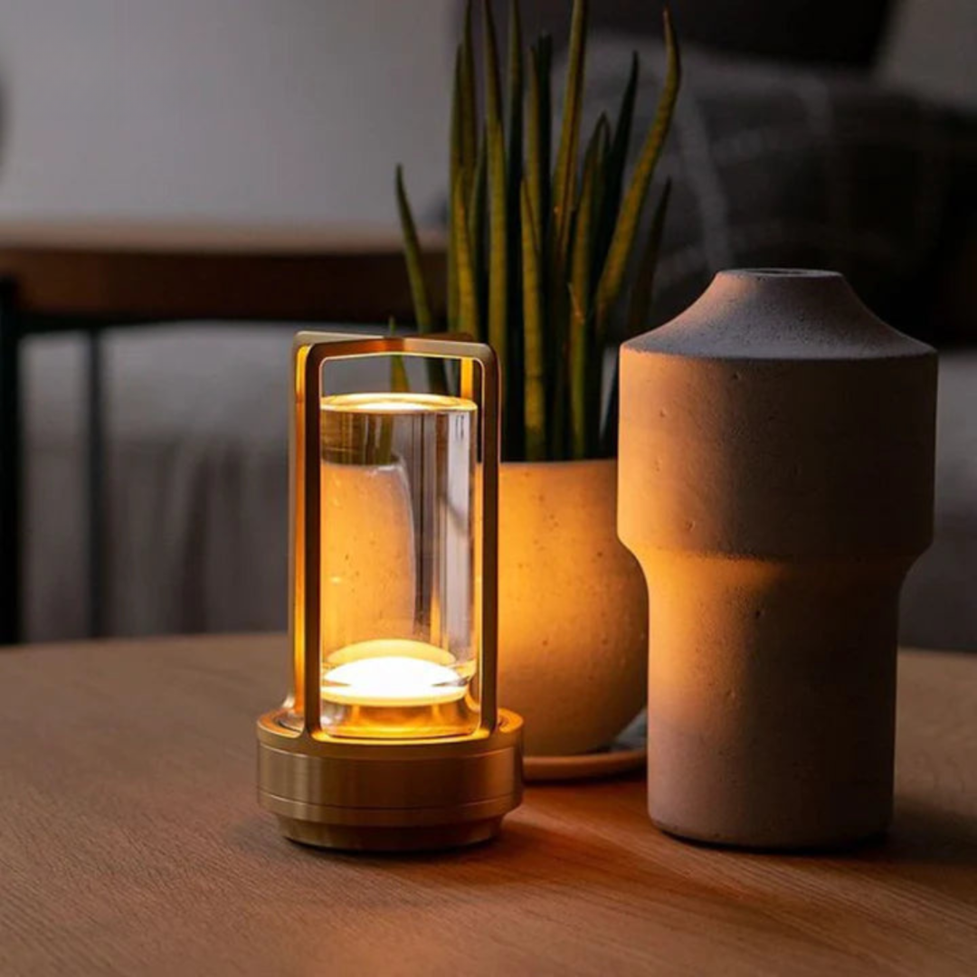 Moderne Cylinder LED Trådløs Bordlampe 1-Lys
